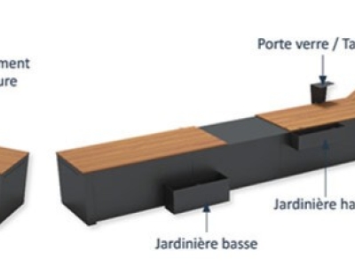 Volet habillé et mobilier design à la fois
